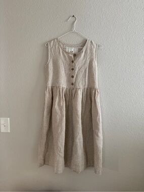 mama dress not perfect linen Midi MAMA-2 short sleeve linen dress